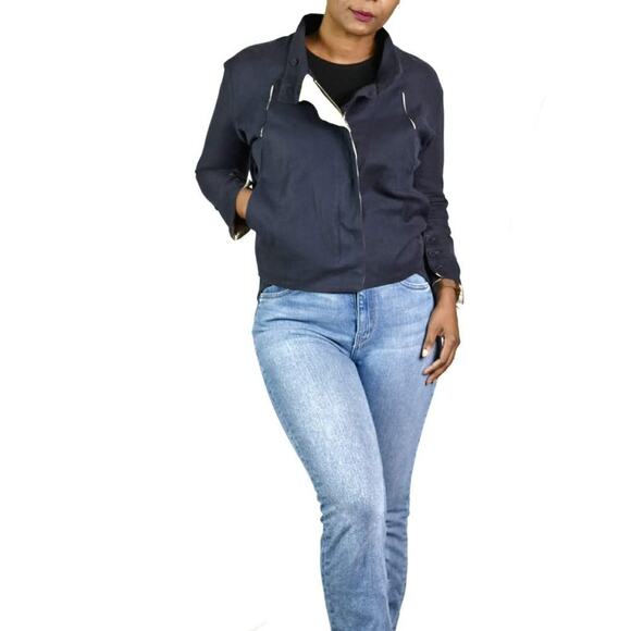 Kuho Cotton Jacket Blue Twill Korean Convertible Canvas Avant Garde Size Small - Picture 5 of 15